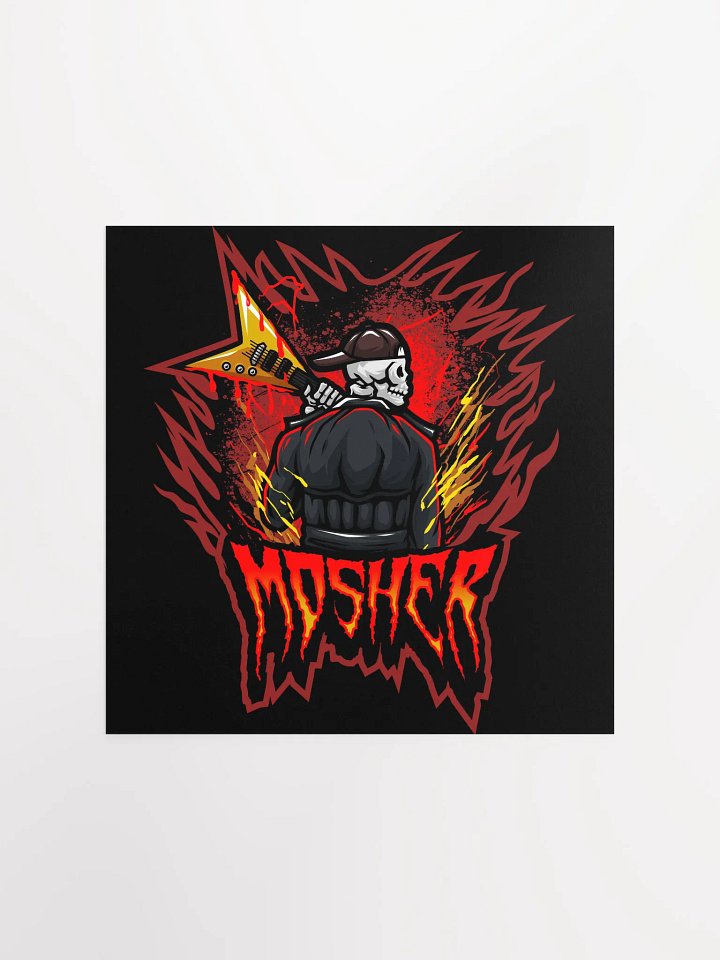 MOSHER GUITAR LOGO POSTER product image (1)