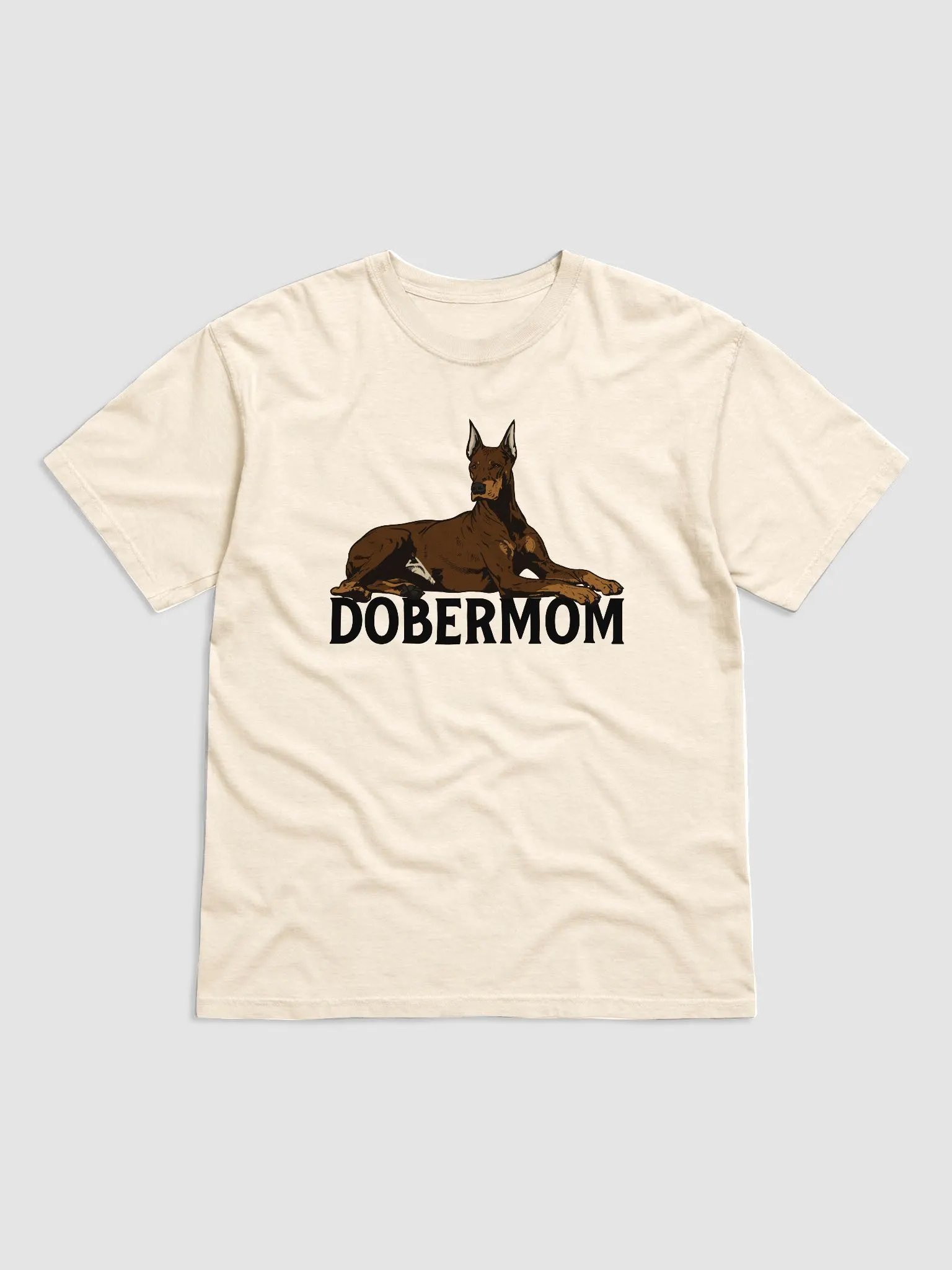 Dobermom T-Shirt of a Doberman (Red) | Funny T-Shirt for Doberman Moms product image (1)