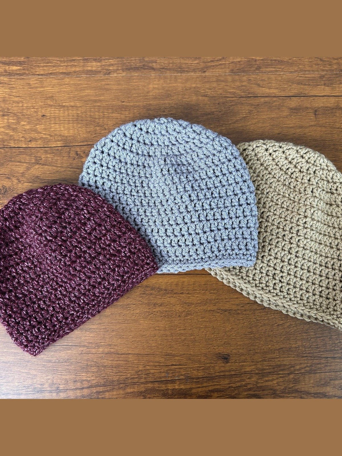 Brimless Crochet Beanie - Top Down (Digital PDF Pattern) product image (4)
