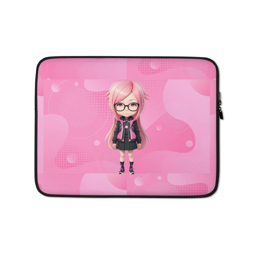 (PINK CHIBI) K Laptop Sleeve product image (1)