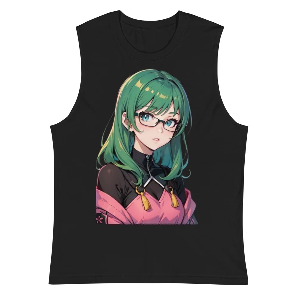 (Green WAIFU) K Muscle Shirt product image (2)