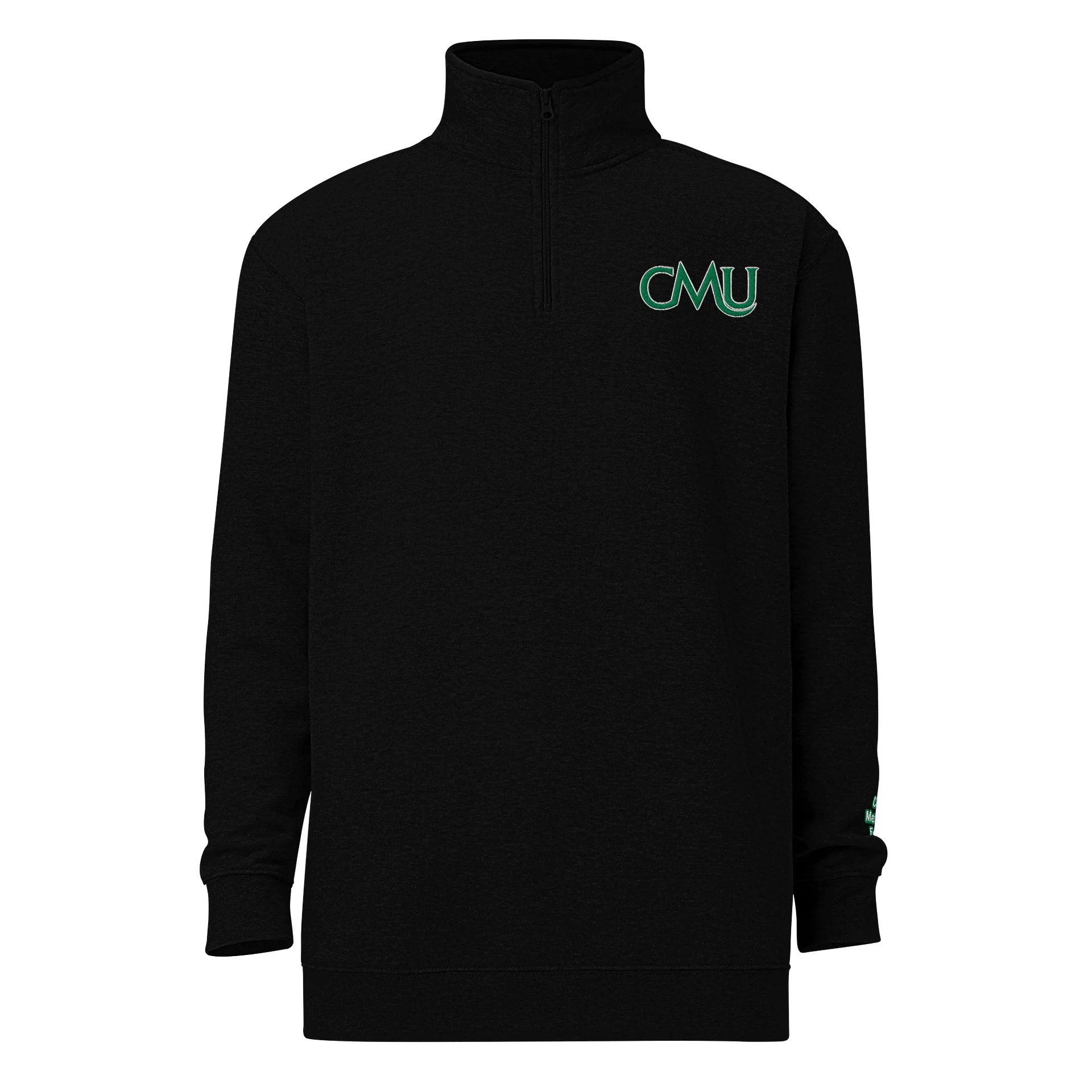 GMU Green Serif Logo Fleece Pullover product image (1)