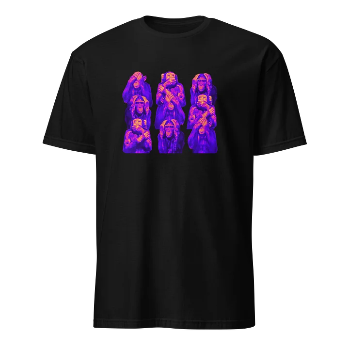 The Wise Monkeys Neon Graphic T-Shirt product image (1)