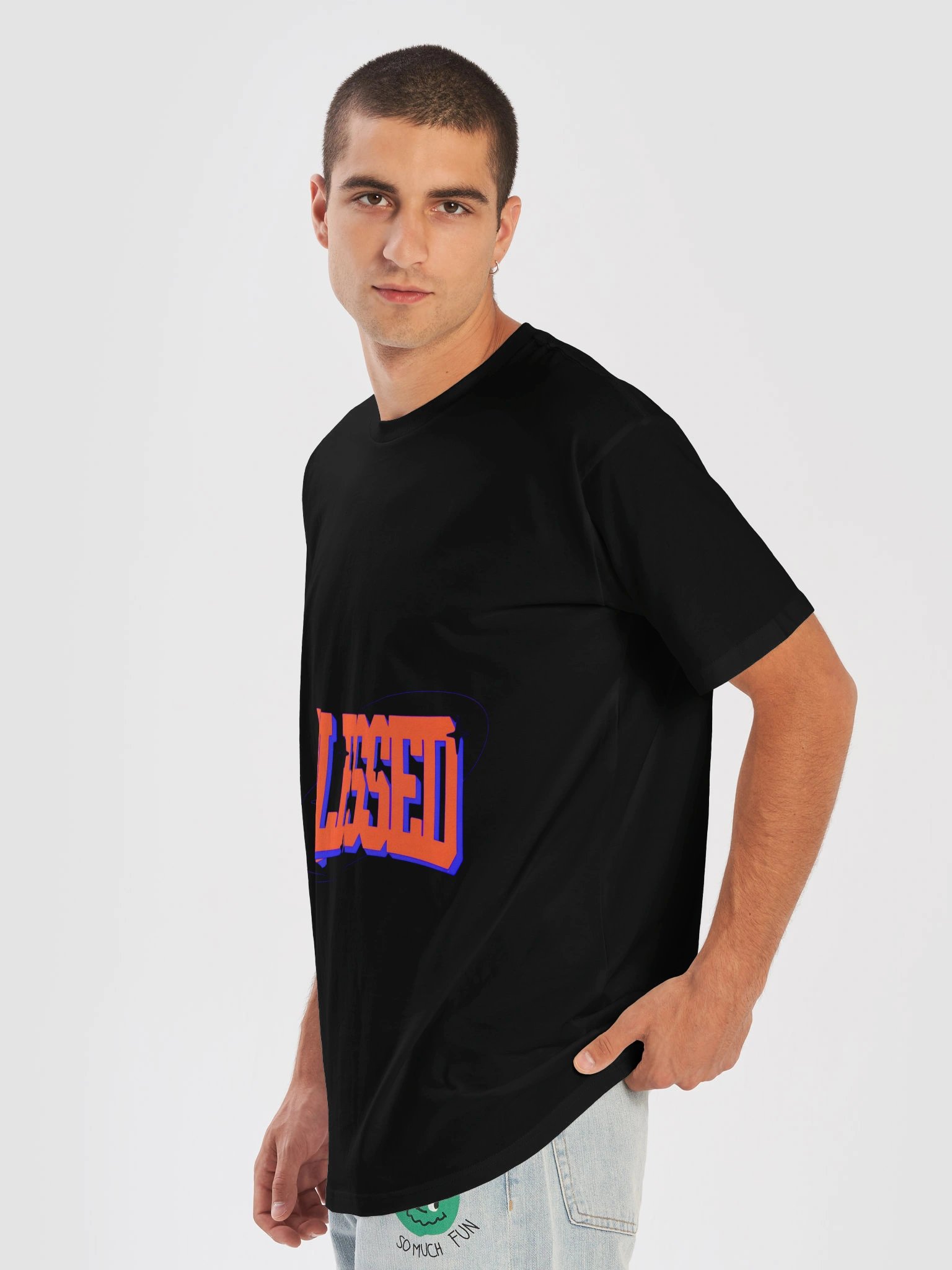 BLESSED Orange Sparkle Tee product image (7)
