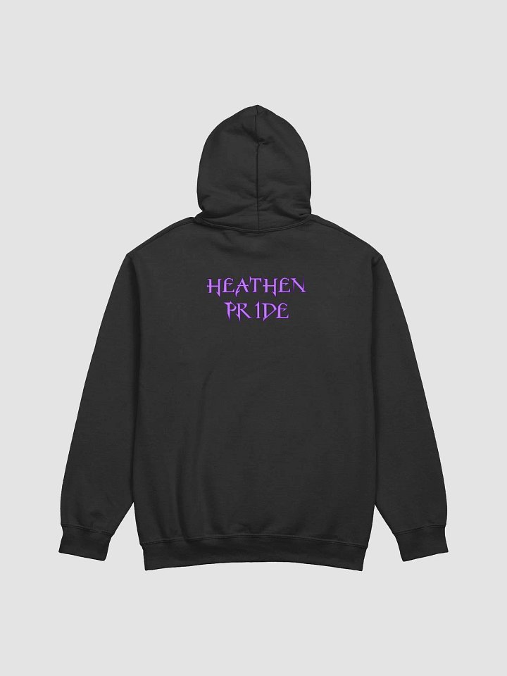 Peace, Love, and Heathens Pull Over Hoodie - Purple product image (2)