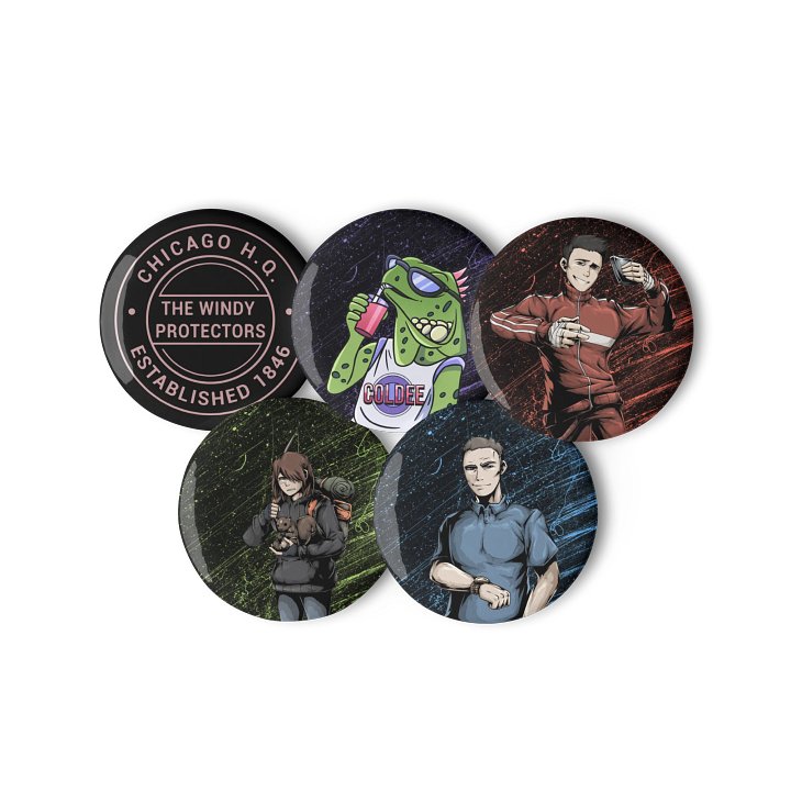 Grim Encounters Chicago H.Q. Pins product image (2)
