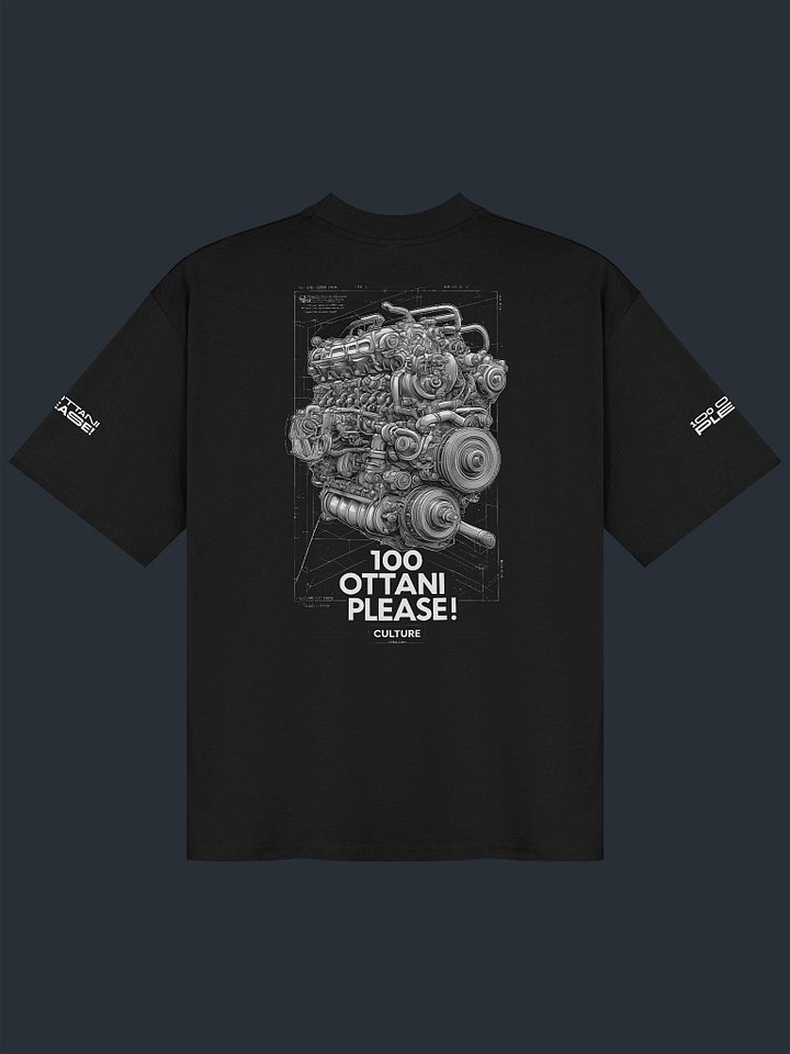 100 Ottani Please!™ Oversized Unisex Racing Streetwear Graphic T-Shirt | Velocity Shift Edition product image (1)