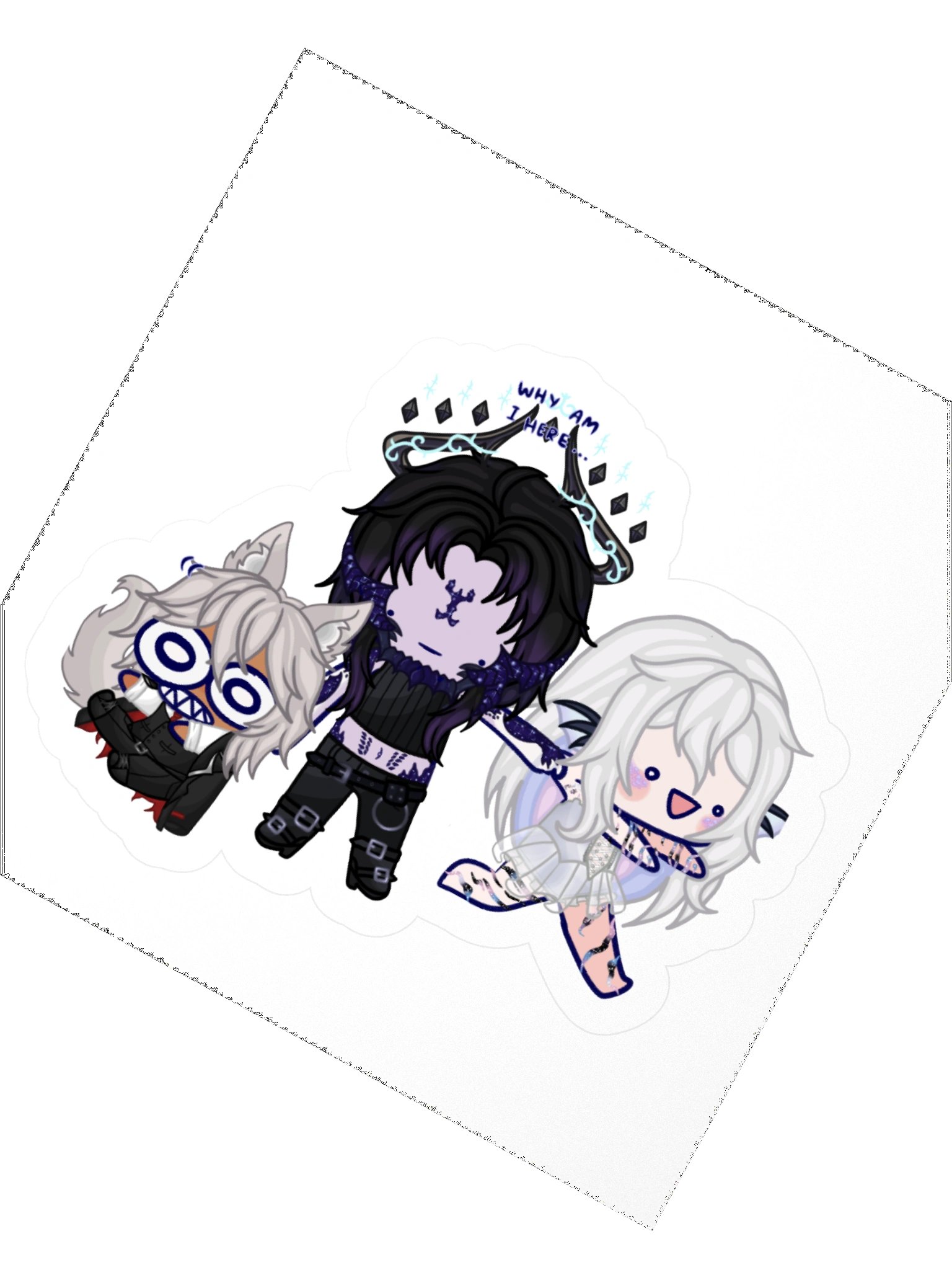 Chaotic Trio Sticker product image (5)
