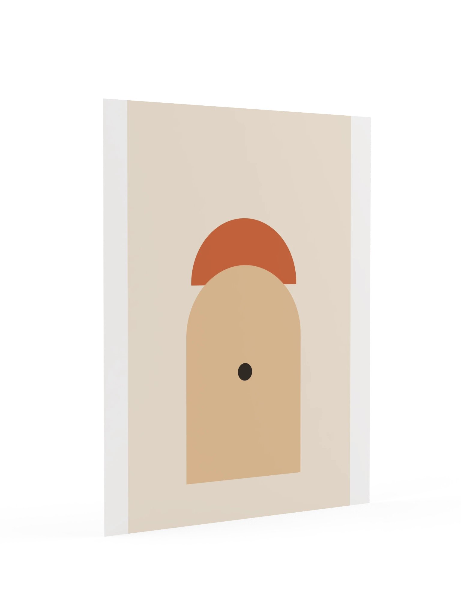 Terracotta Sun Arch Print | Abstract Bathroom Wall Art product image (4)