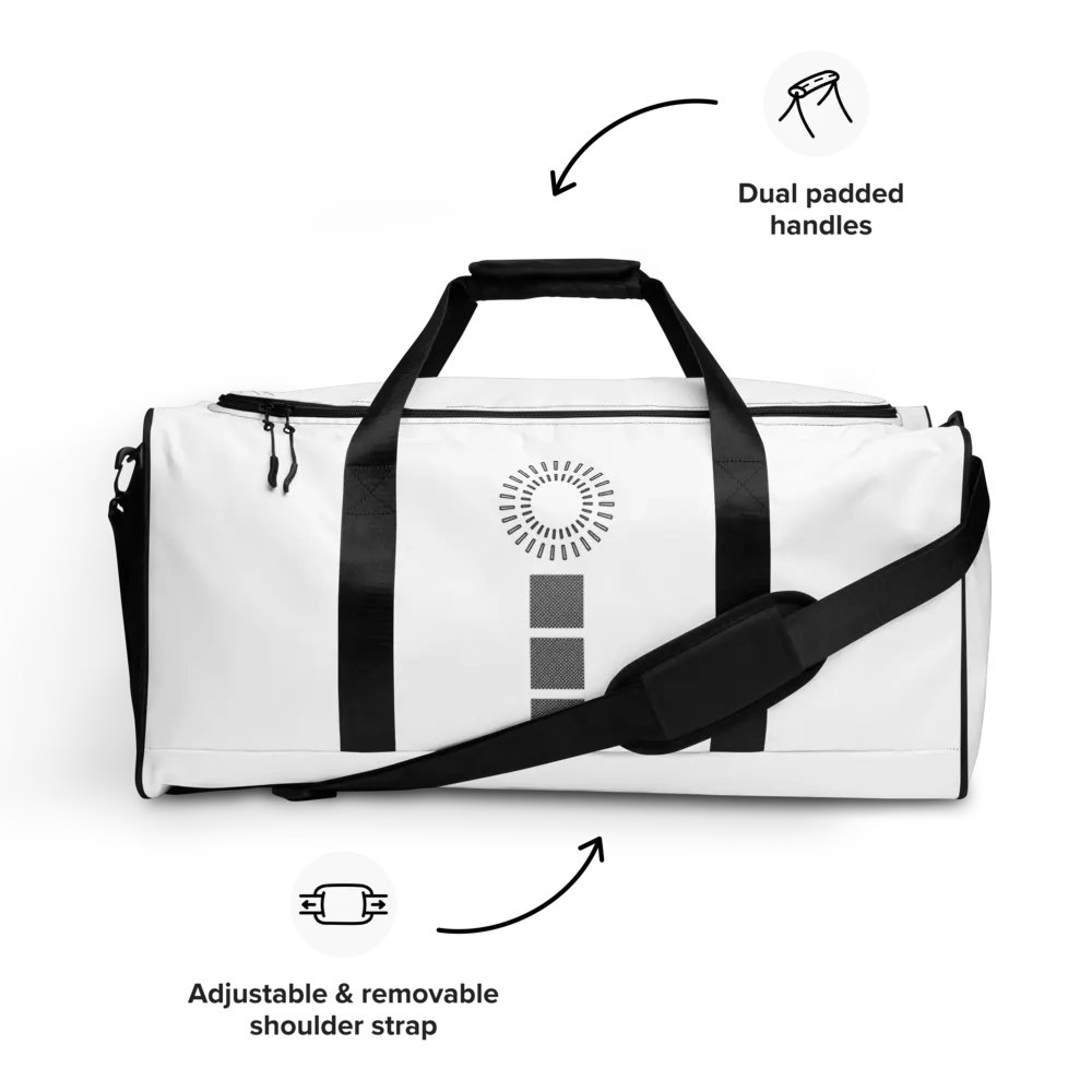 Squares and circle Duffle Bag product image (9)
