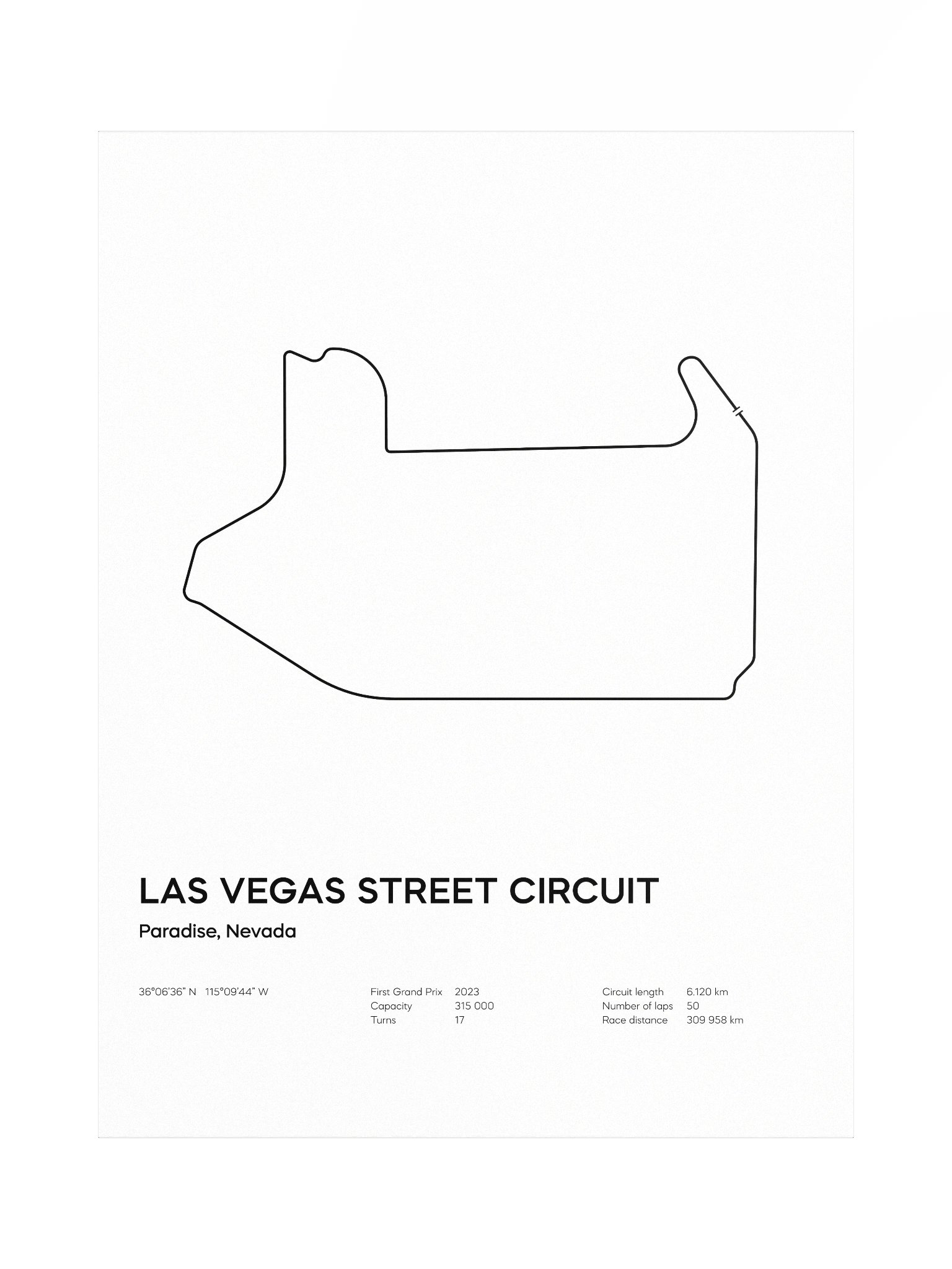 Las Vegas Street Circuit Grand Prix Poster product image (4)