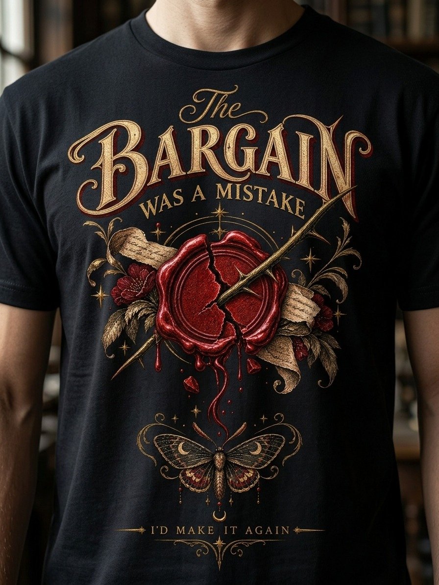 The Bargain Was a Mistake Dark Academia Bookish Design product image (1)