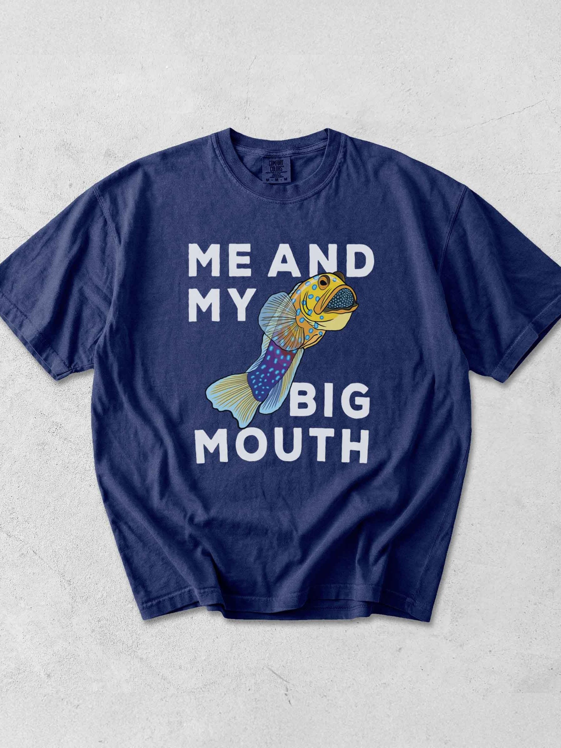 Me and My Big Mouth Blue-Spotted Jawfish T-Shirt for Reef Aquarium Lovers product image (1)