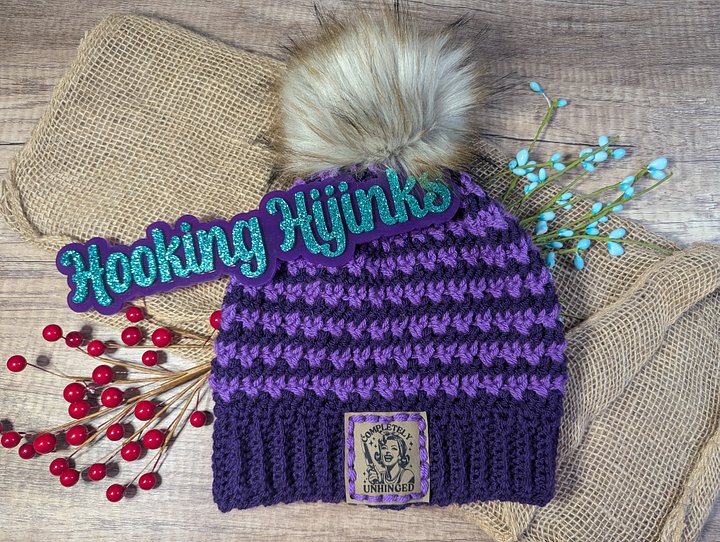 Double Cross Hat **PDF PATTERN** product image (1)