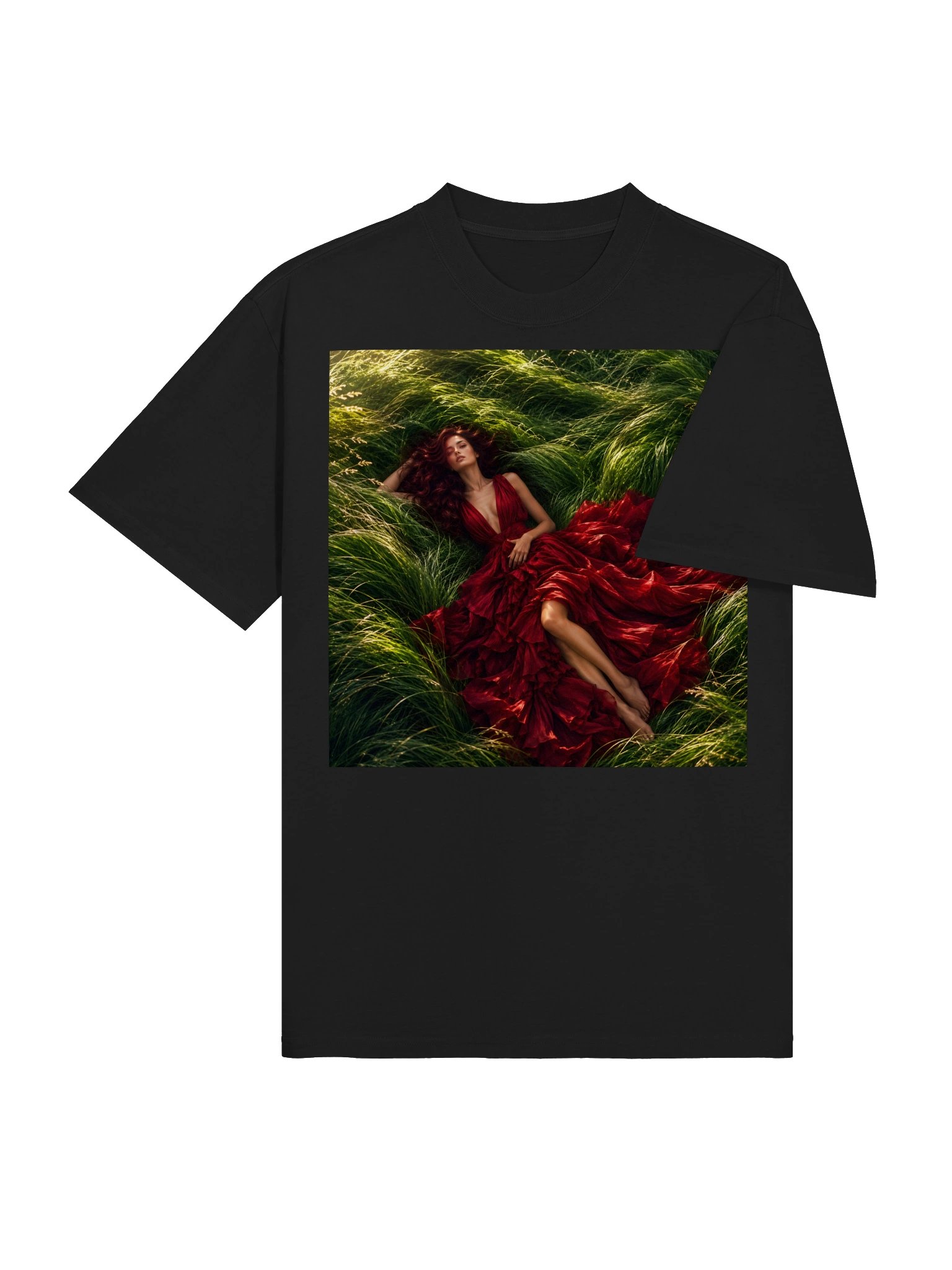 Emerald Green Crimson Gown Unisex Oversized T-Shirt | Dark Academia BookTok Gift product image (5)