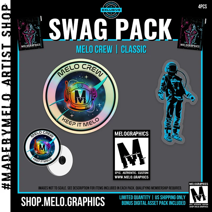 🆕 #MeloCrew Swag Pack | #MadeByMELO product image (1)