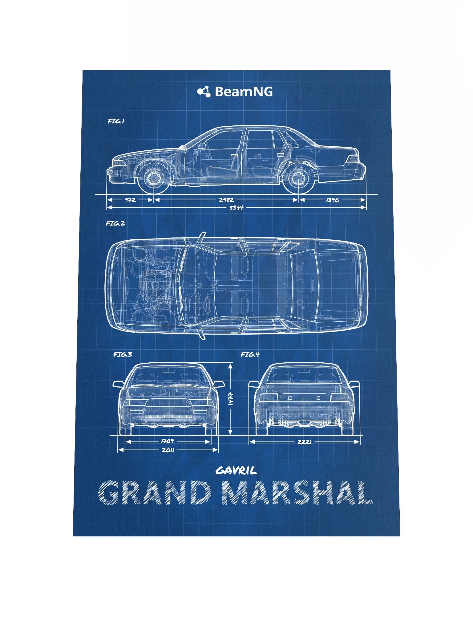 Gavril Grand Marshal Blueprint Poster product image (4)