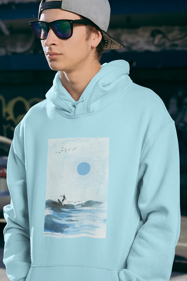 Tranquil Surfing Seascape Unisex Hoodie product image (1)