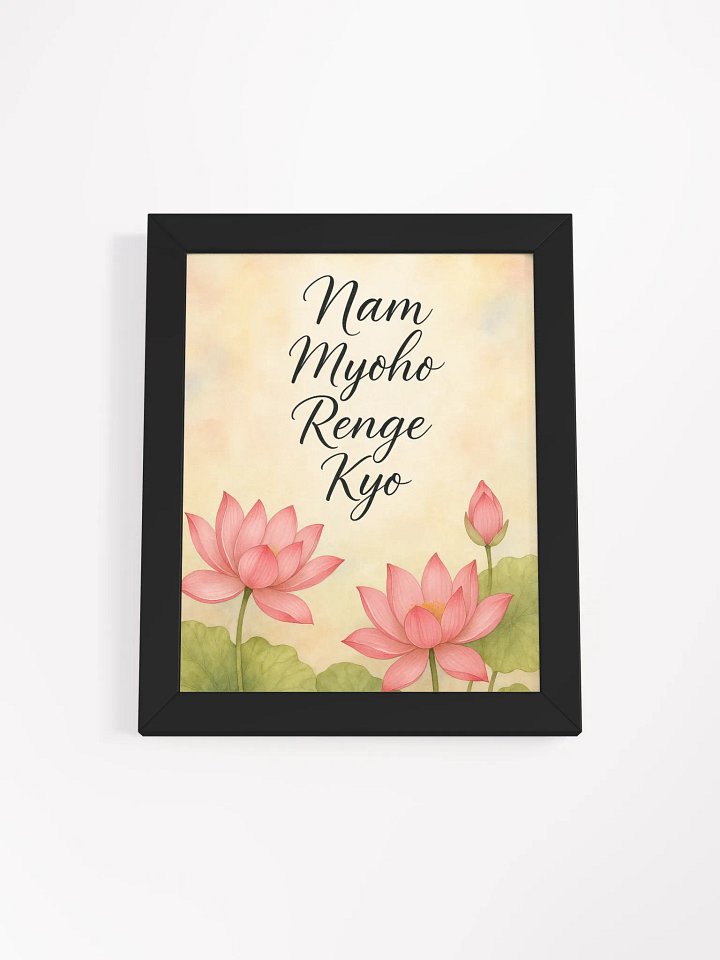 Nam Myoho Renge Kyo Framed Matte Poster product image (1)