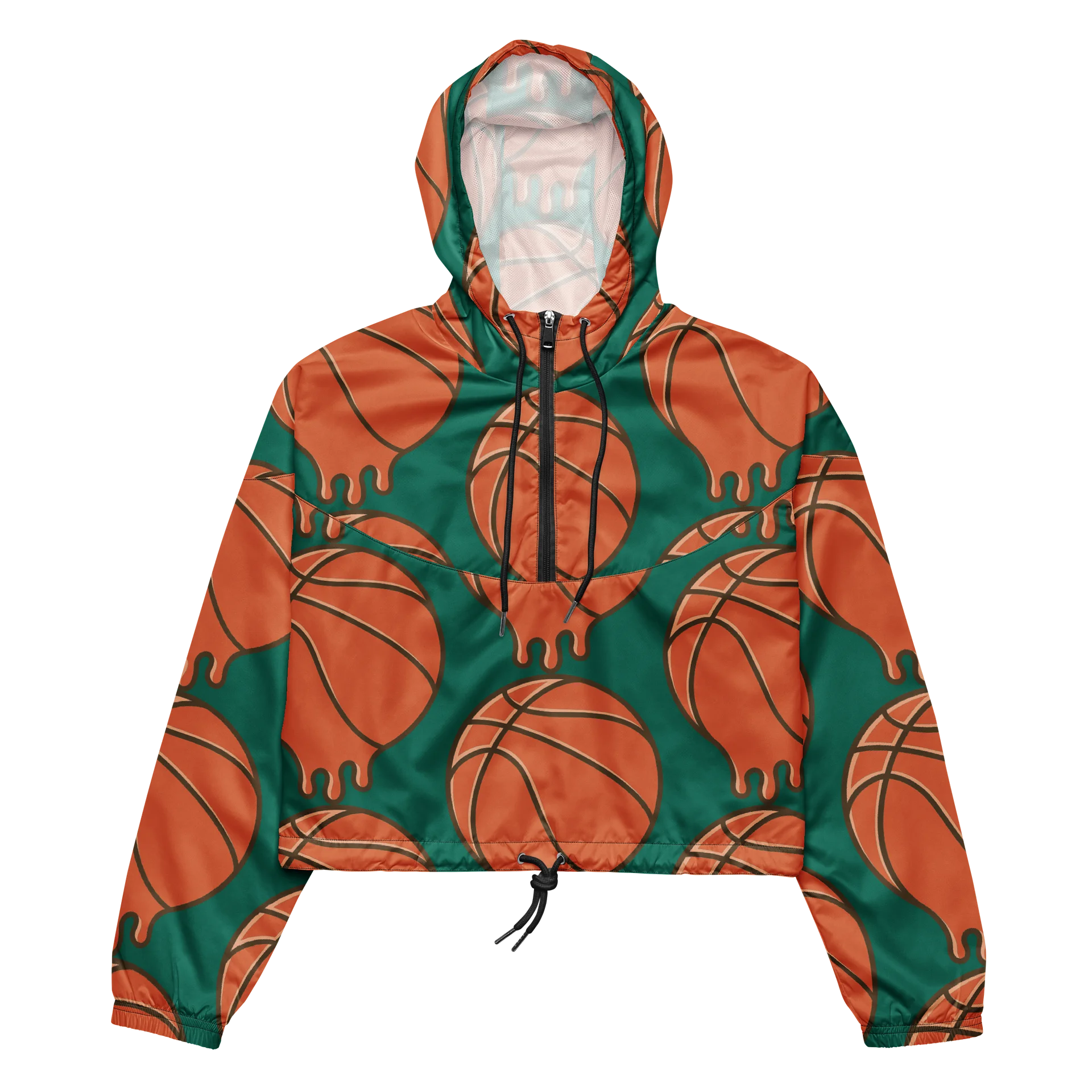 Courtside Green Cropped Windbreaker product image (4)