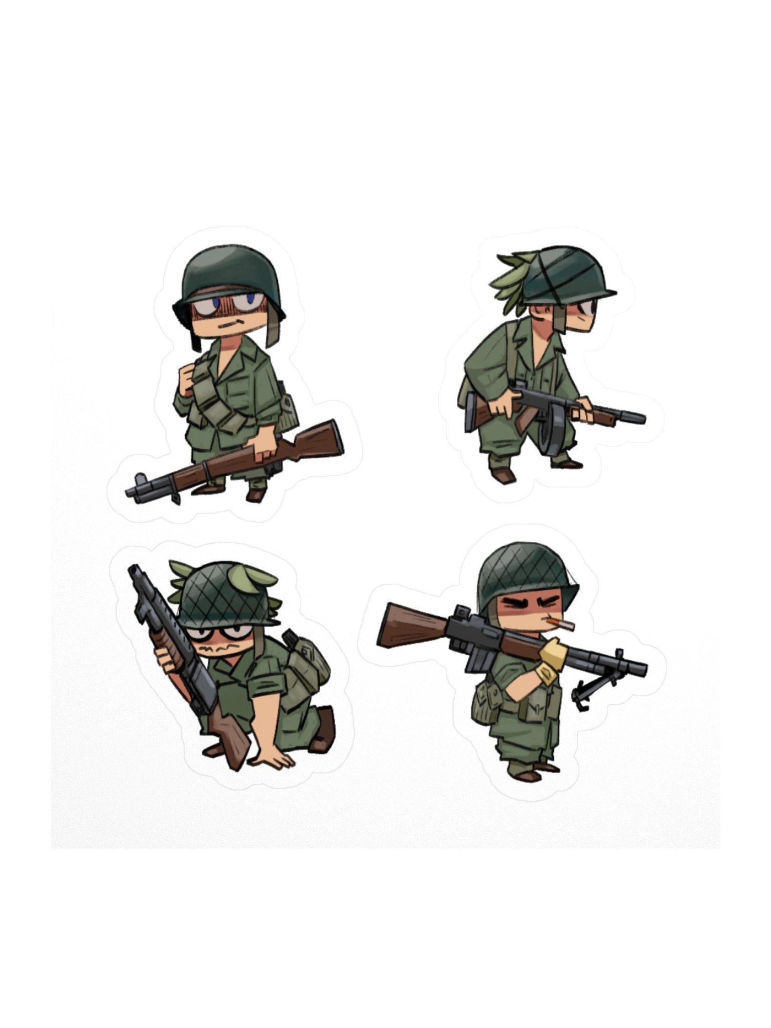 US Army Chibi Stickers product image (1)