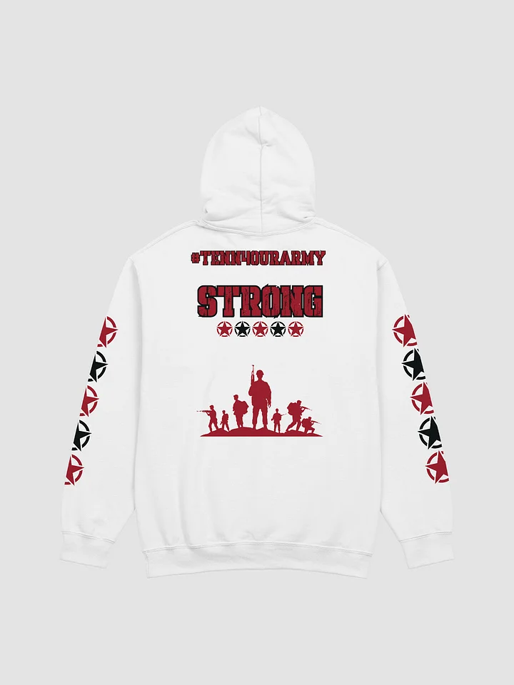 #TeNN4OURARMY Hoodie Red & Black product image (4)