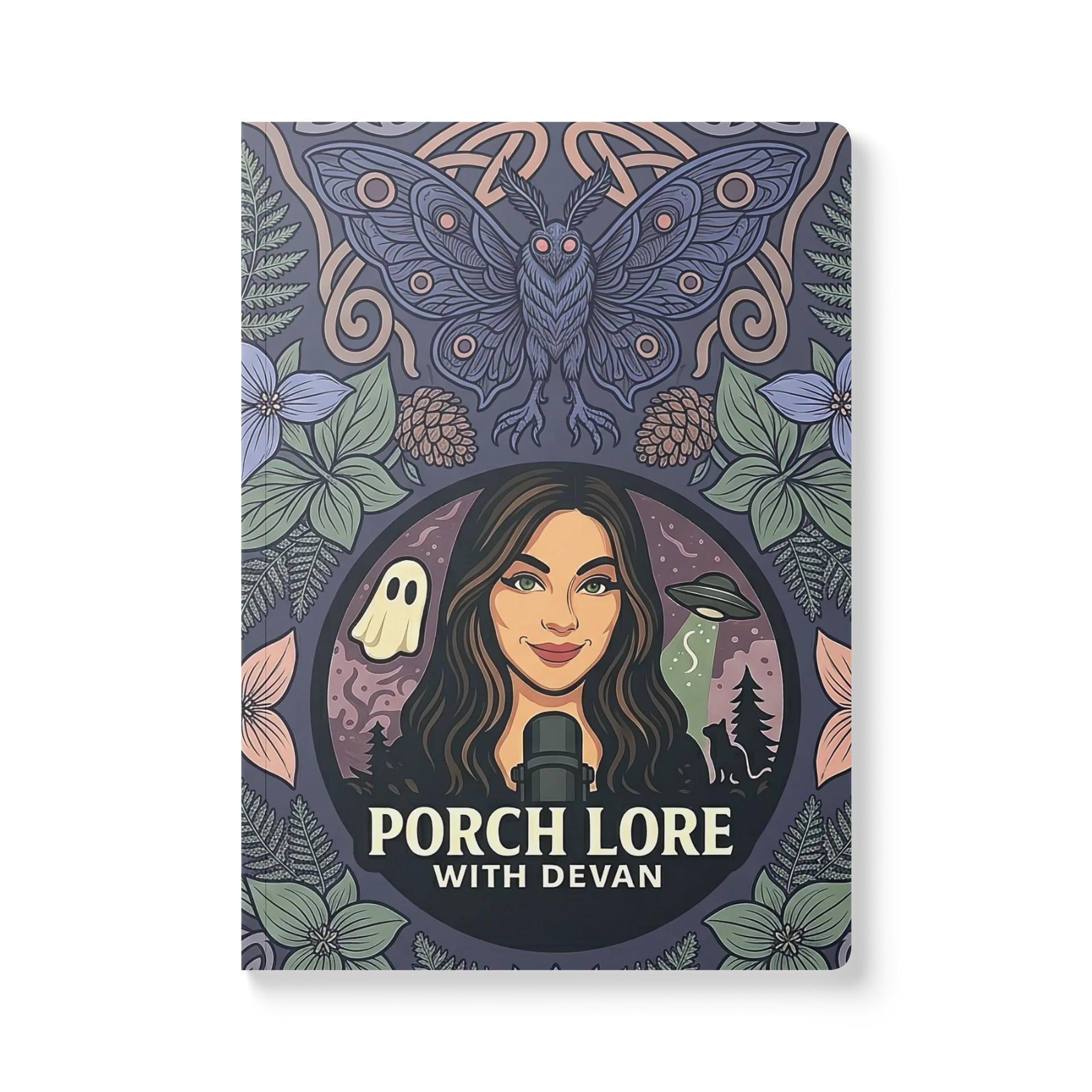 PORCH LORE DEVAN PERIWINKLE MOTH SOFTCOVER JOURNAL product image (1)
