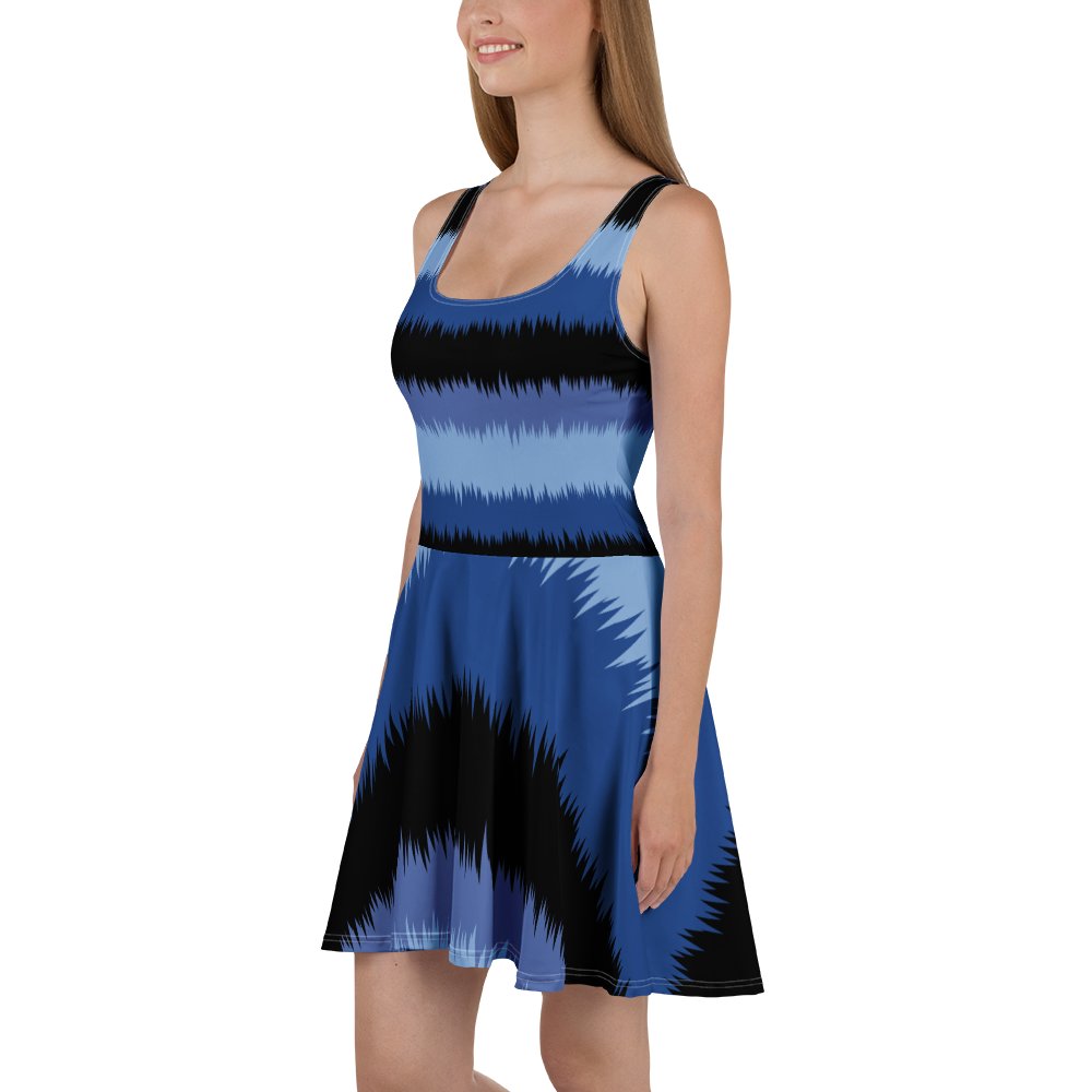 Sawtooth Blues Skater Dress product image (1)