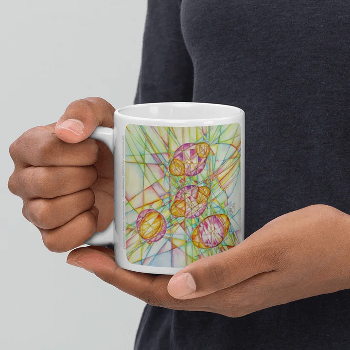 Poinsot's Paper Spaceship 3+4 - Gyroscope Physics Geometric Drawings Mug product image (1)