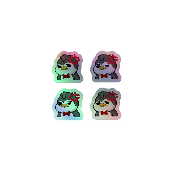 "Angy" Lil' Guy - Mini Holographic Sticker Sheet product image (1)