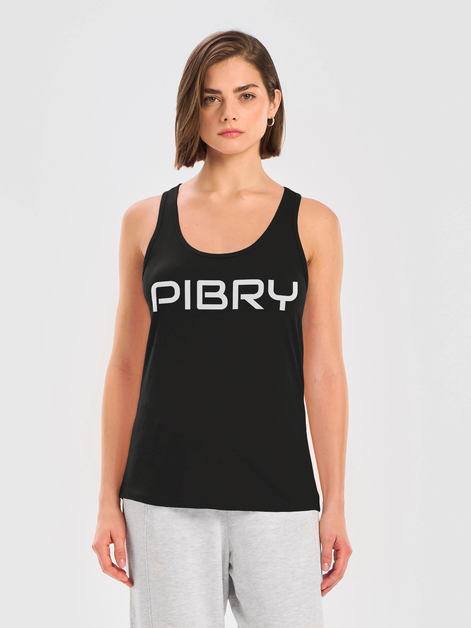 PIBRY Word Mark Women's Racerback Tank product image (1)