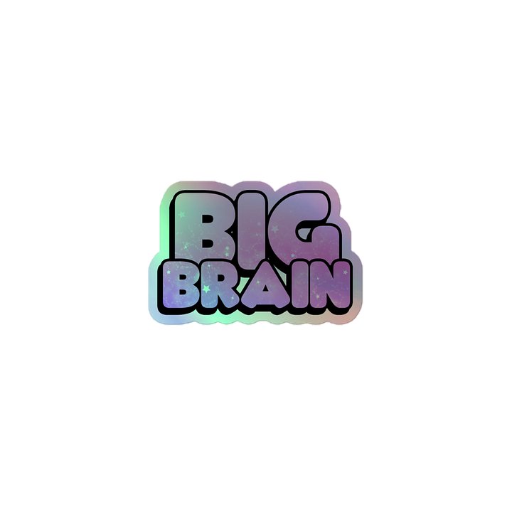 Big Brain Holographic Sticker product image (1)