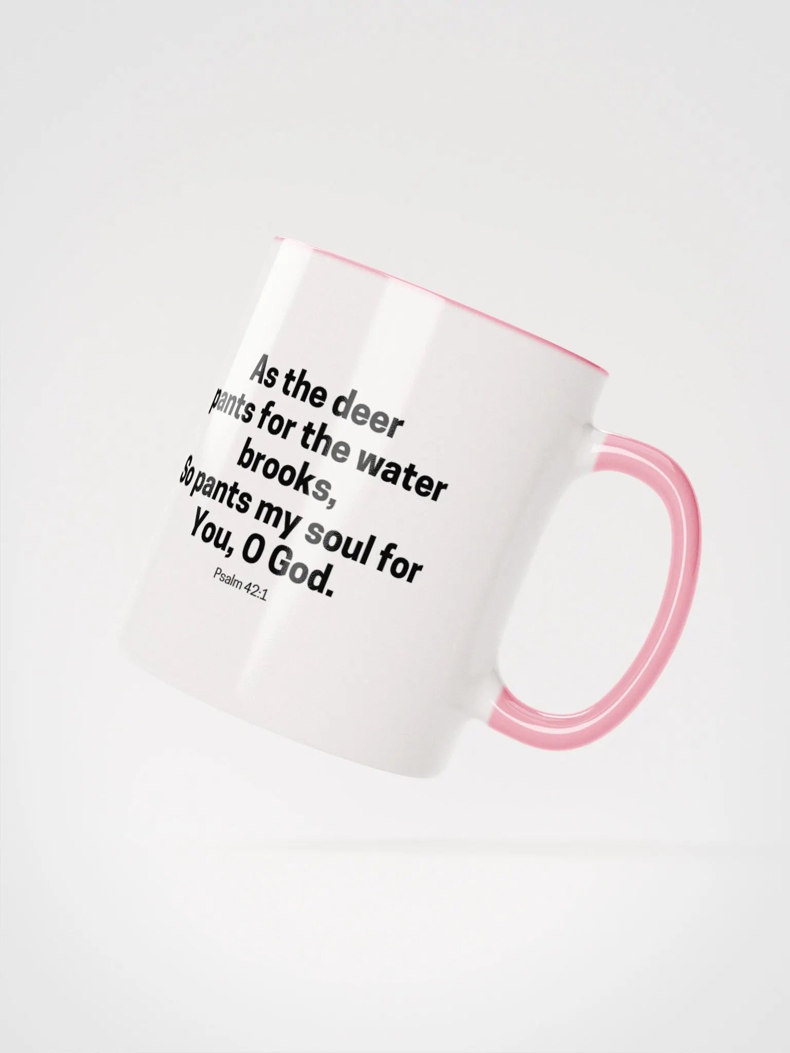 As The Deer Pants For The Water Brooks Psalm 42:1 Two-Tone Mug 11/15oz product image (2)
