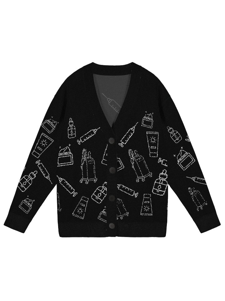 Aesthetics Knit Cardigan - Black product image (1)