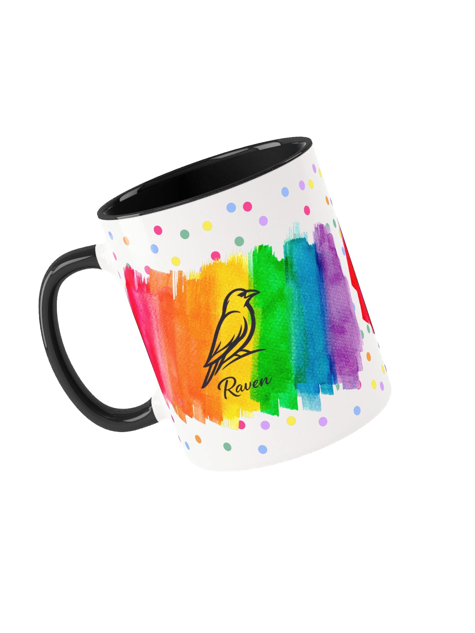 Colorburst Raven Silhouette Mug – 11oz / 15oz product image (2)