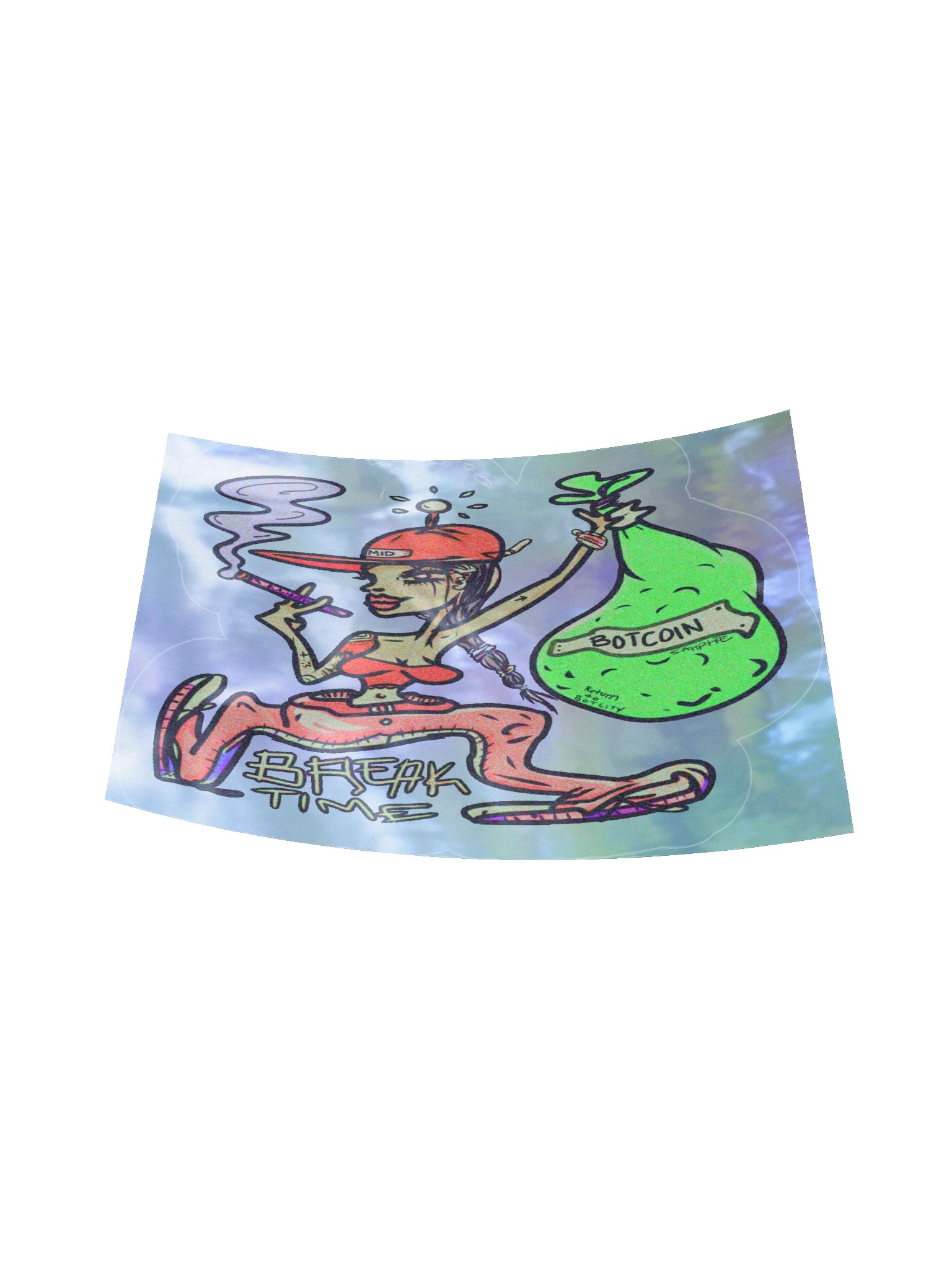 BREAK TIME Holo Sticker product image (16)