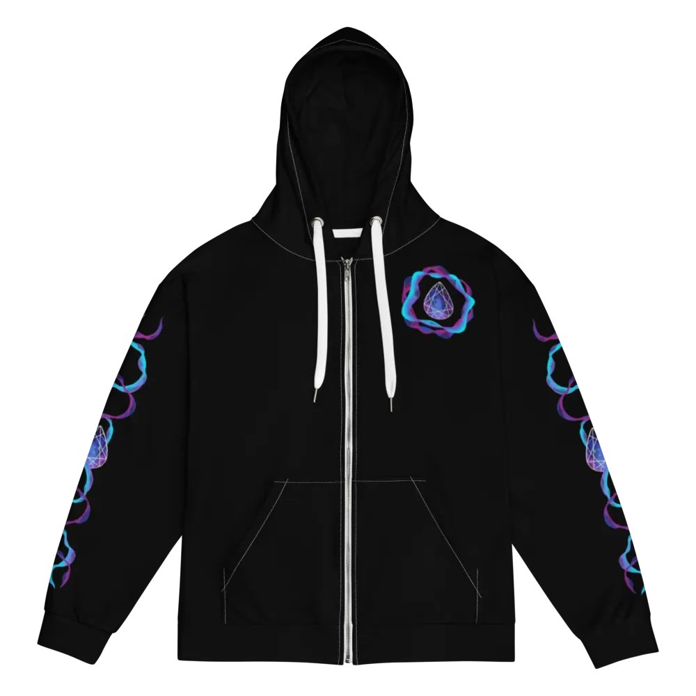 Galactic Waves Zip-Up Hoodie product image (1)