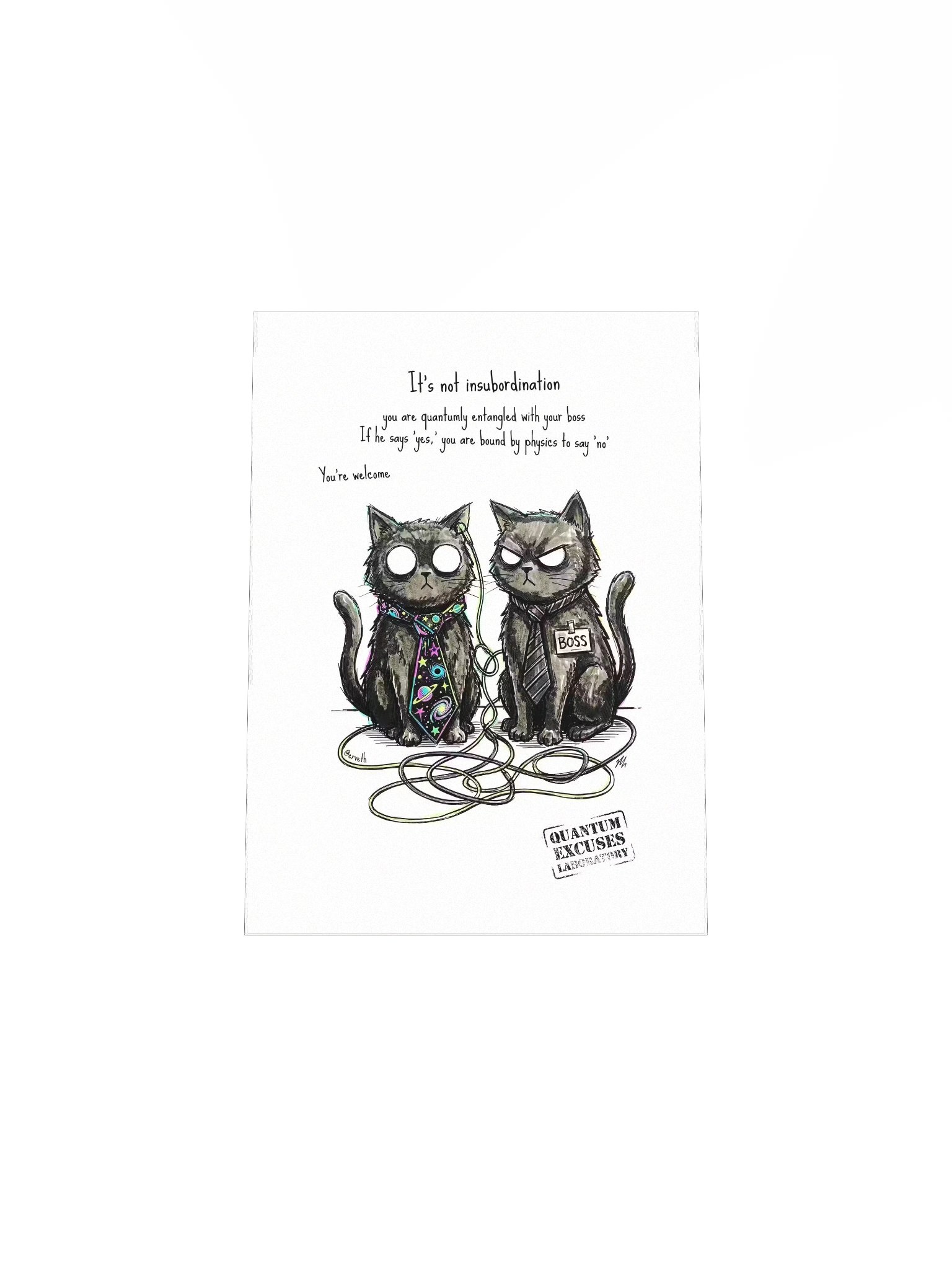 Quantum Cat Tips VI – Workplace Entanglement product image (7)