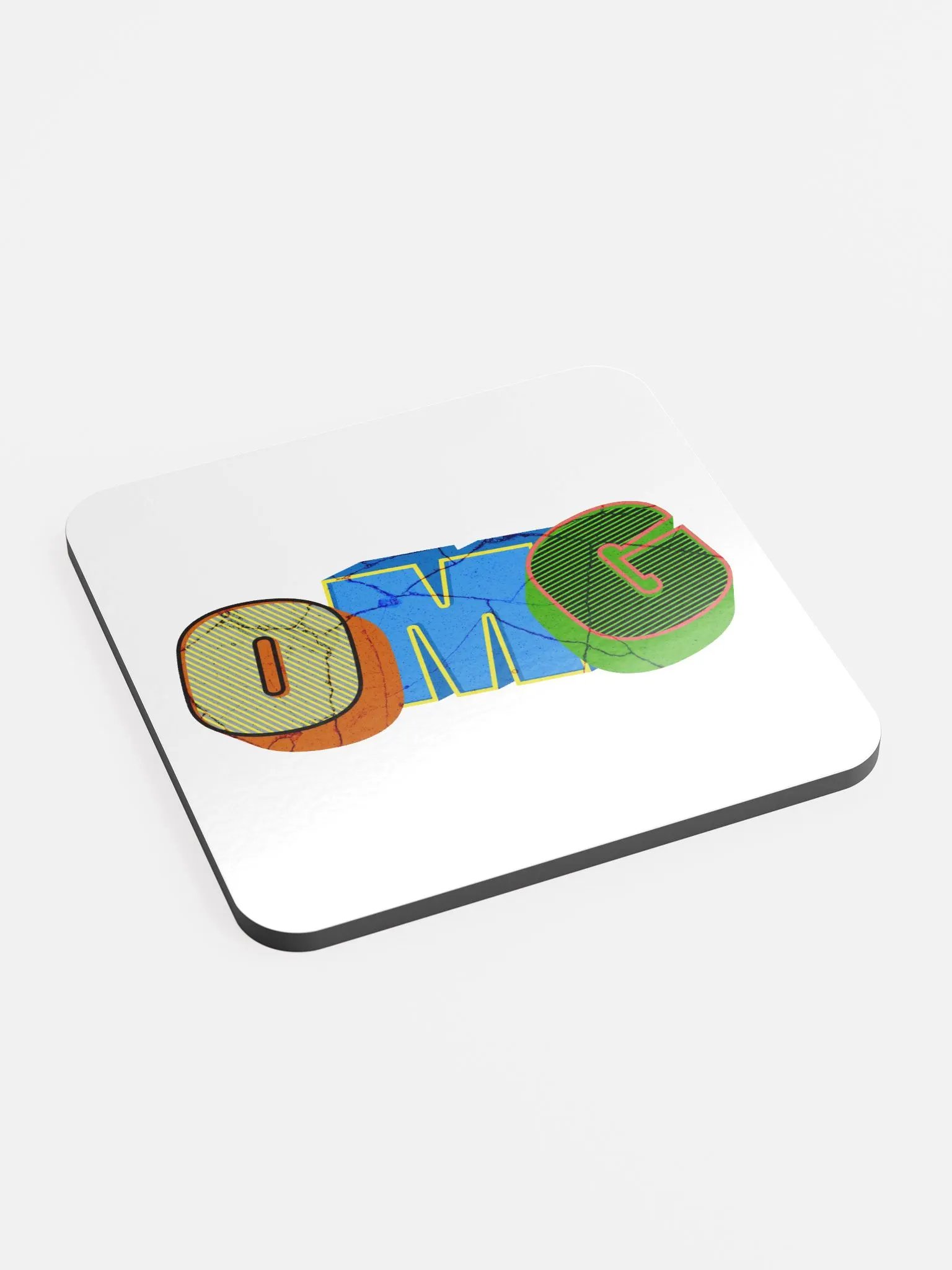 OMG Cracked Elegance Cork Coaster Set product image (2)