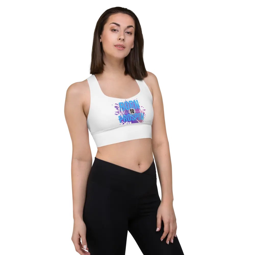 Energize Born to Prosper Padded Workout Sports Bra product image (4)