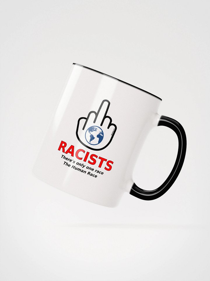 Two-tone Ceramic Mug-MisterFinger-Racists-B product image (18)