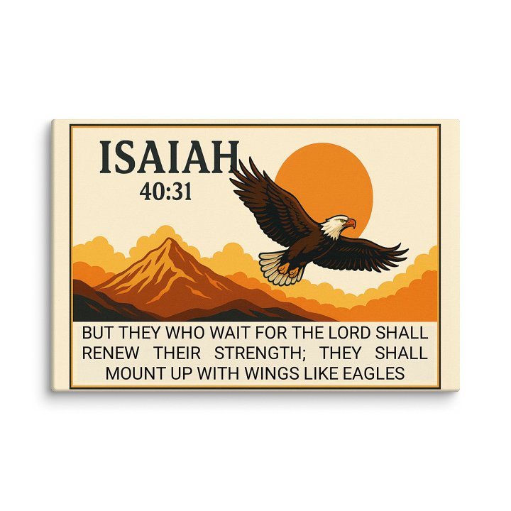 Christian Wall Art – Isaiah 40:31 Bible Verse Print | Renew Your Strength Scripture Decor product image (1)