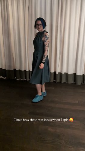 Dresses are fun 🥰

#twirldress #dress #happy #teal