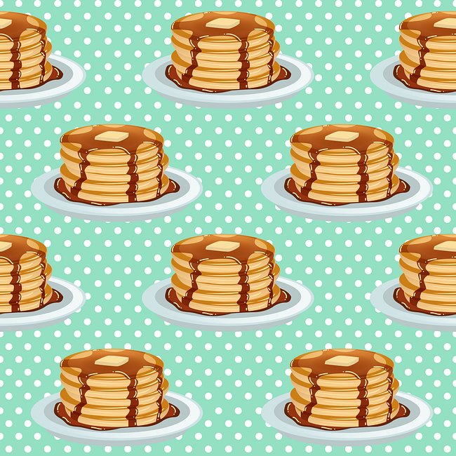 Pancakes & Polkadots Pattern