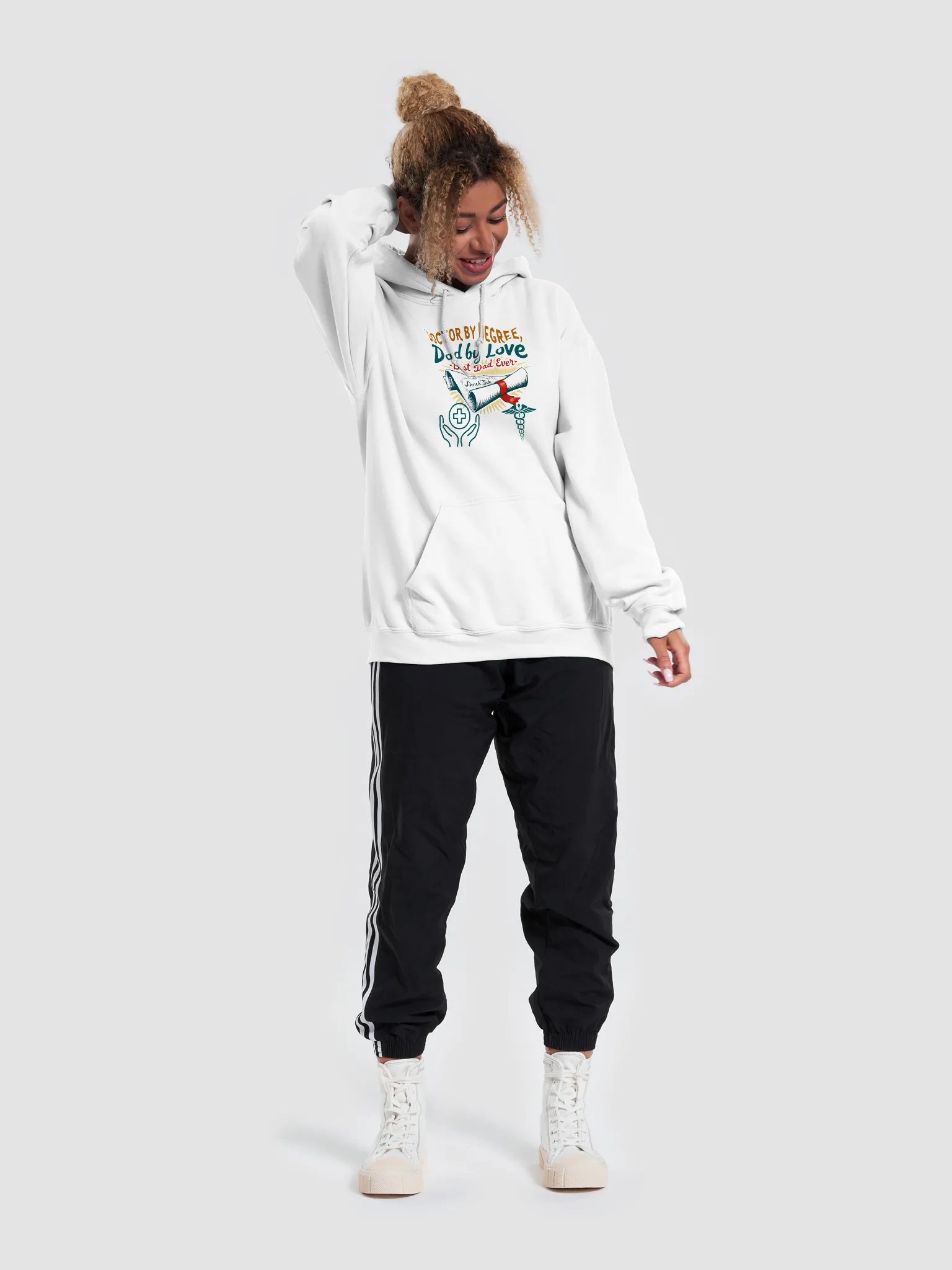 Doctor by Degree, Dad by Love Hoodie product image (45)