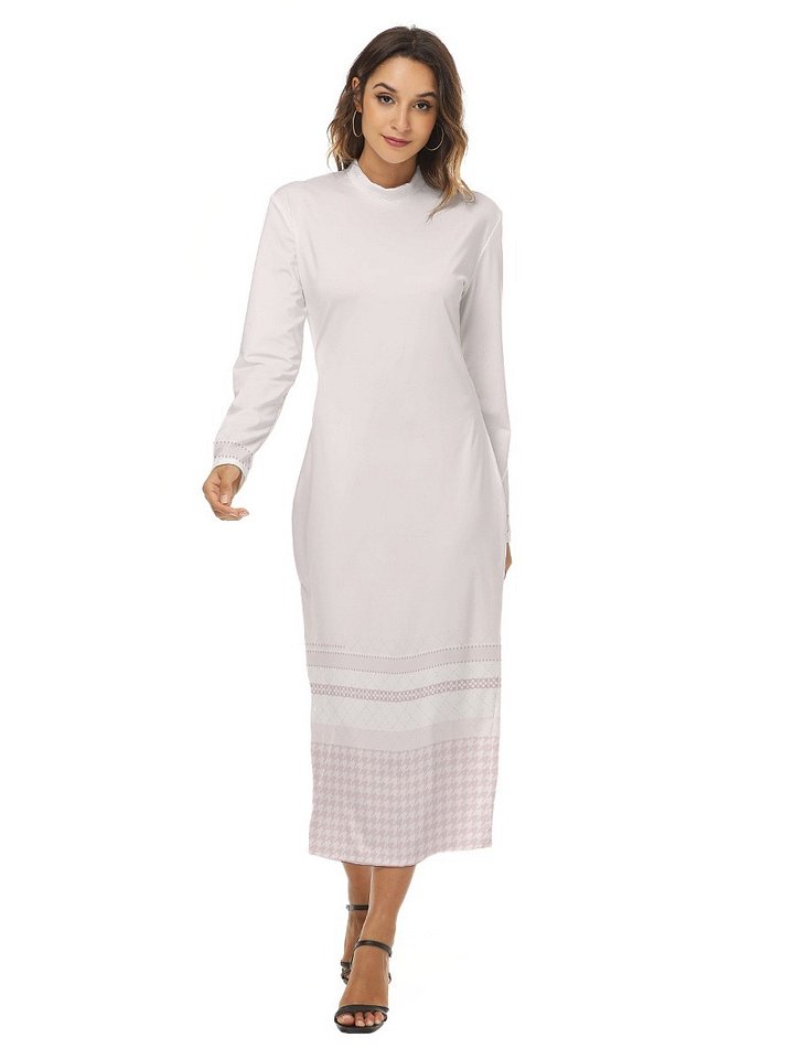 Soft Blush Minimalist Maxi Dress product image (1)