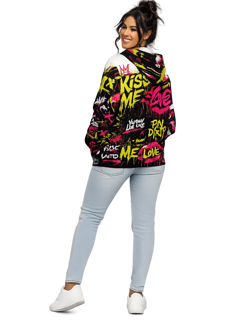 Neon Graffiti Street-Art Windbreaker product image (2)