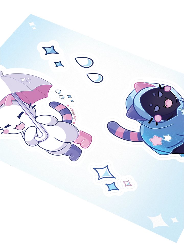 CandiCat Void Cat The Raincoat of Stars 2026 Sticker Sheet product image (2)