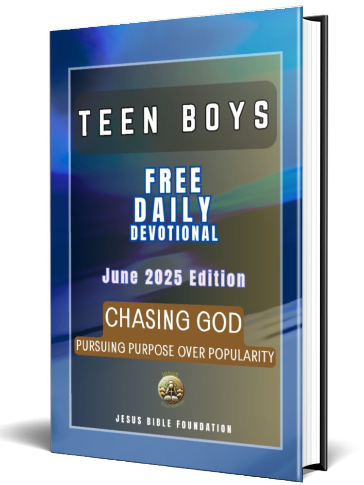 Teen Boys Free Daily Devotional June 2025 Edition: Chasing God Pursuing Purpose Over Popularity product image (1)