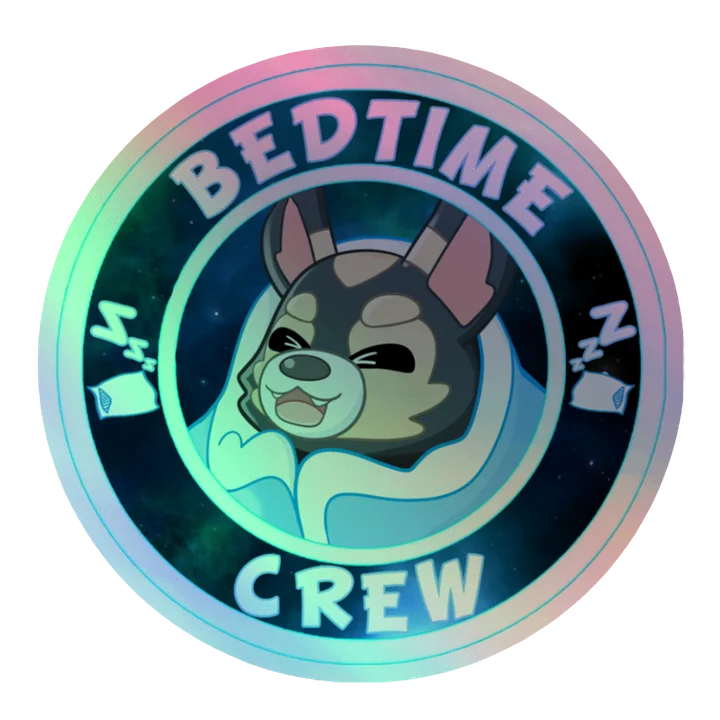 Holo Bedtime Crew Sticker product image (3)